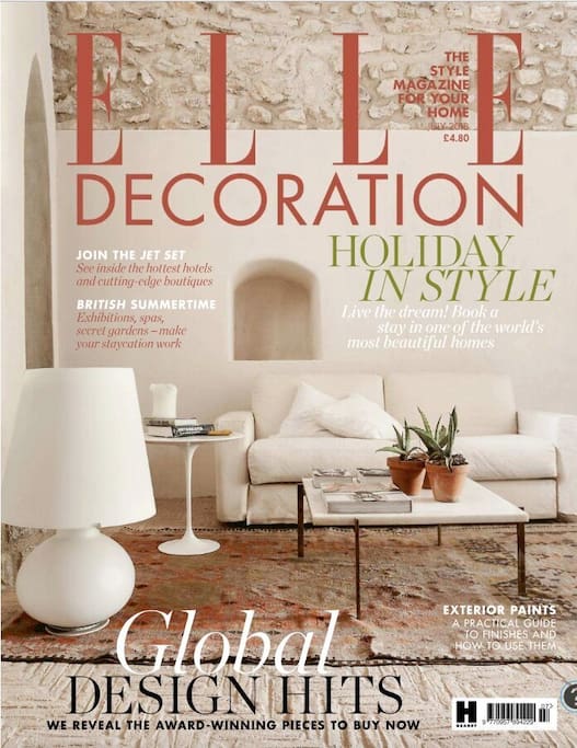 July 2018 Issue of Elle Decor (UK), which features our home on 8 pages, which makes us really proud.