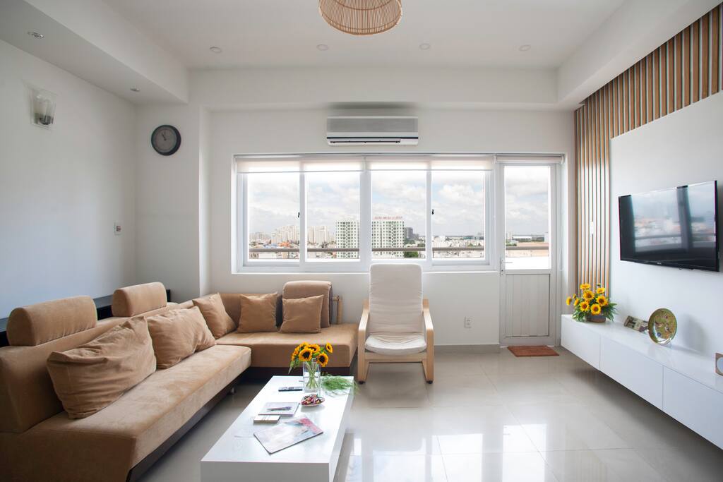 It's all about quality time with your group. Why pick a small hotel room over our cozy apartment with such spacious living room where you can sit back and chit chat? Or even just to watch a family movie on cable TV.