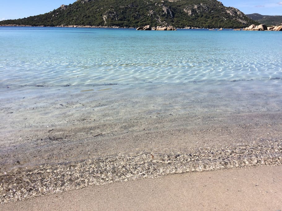 la plage de Pietragione à 5mn à pied