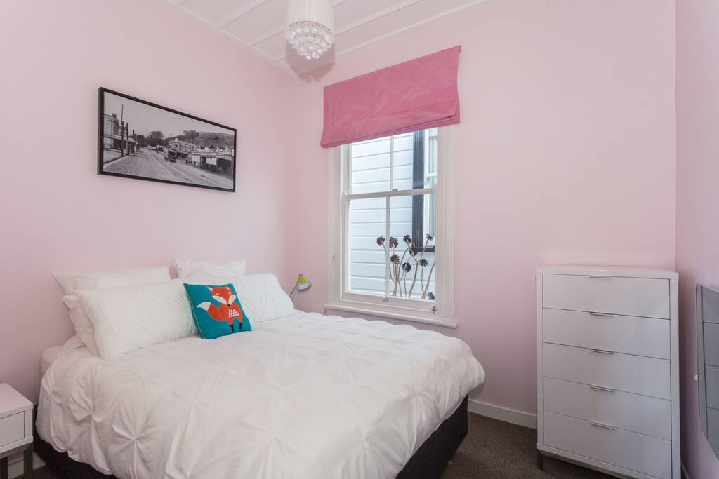 Your bedroom - queen size bed and set of five drawers
