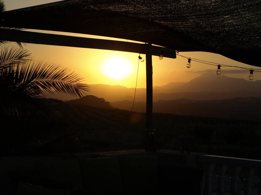 Sunset from the terrace
