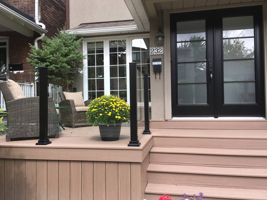 Front patio facing south