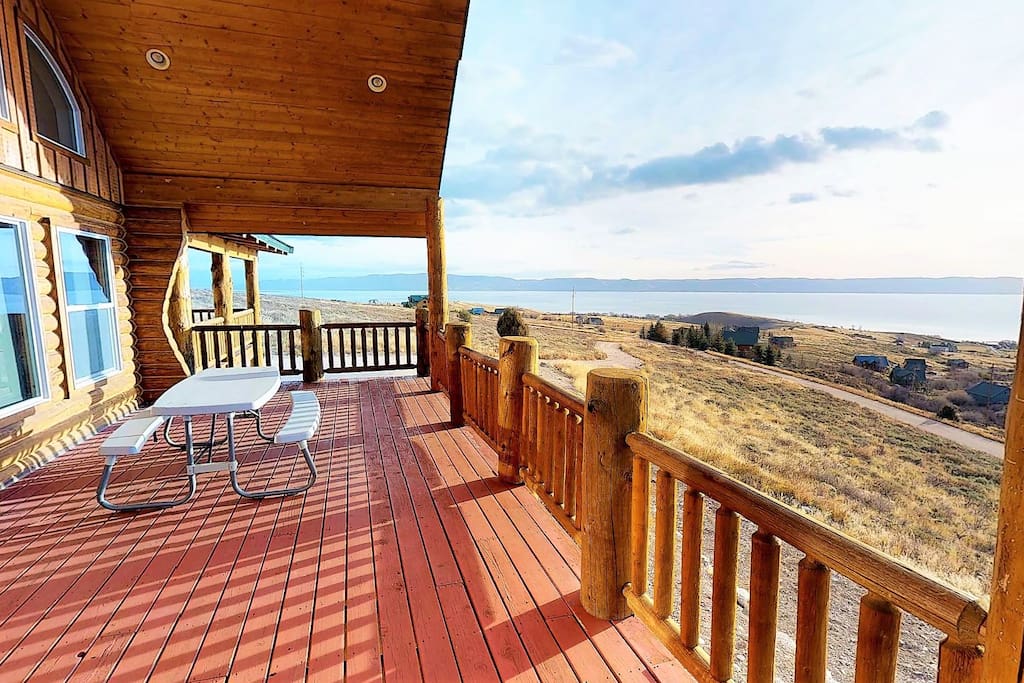 Best Views in Bear Lake with Huge Covered Deck