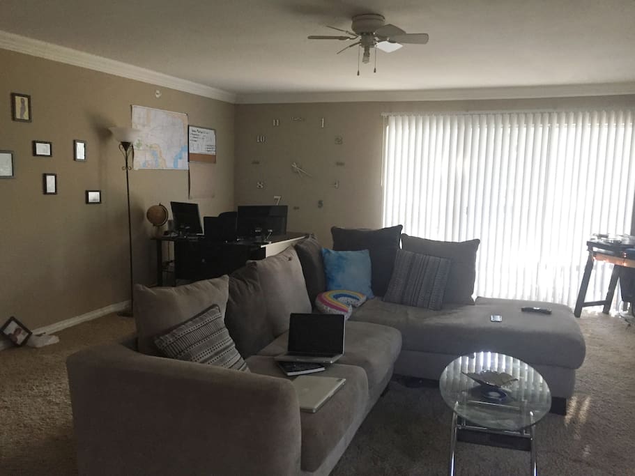 Open space living room environment.
