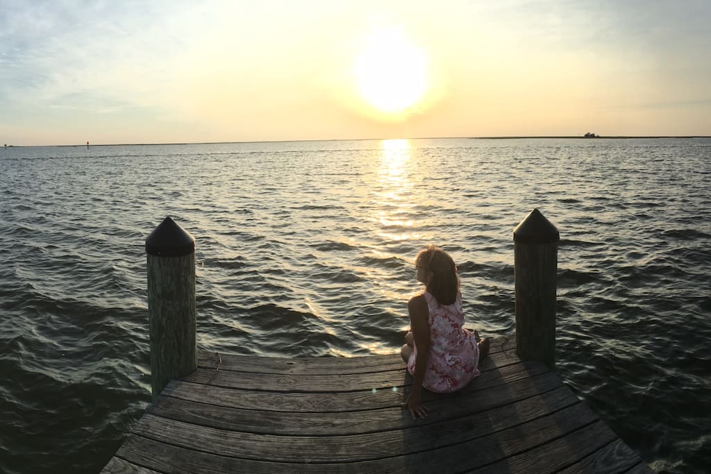 Sunset at Crisfield Depot Dock