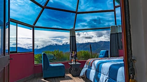 glass domes in Cusco, Chinchero