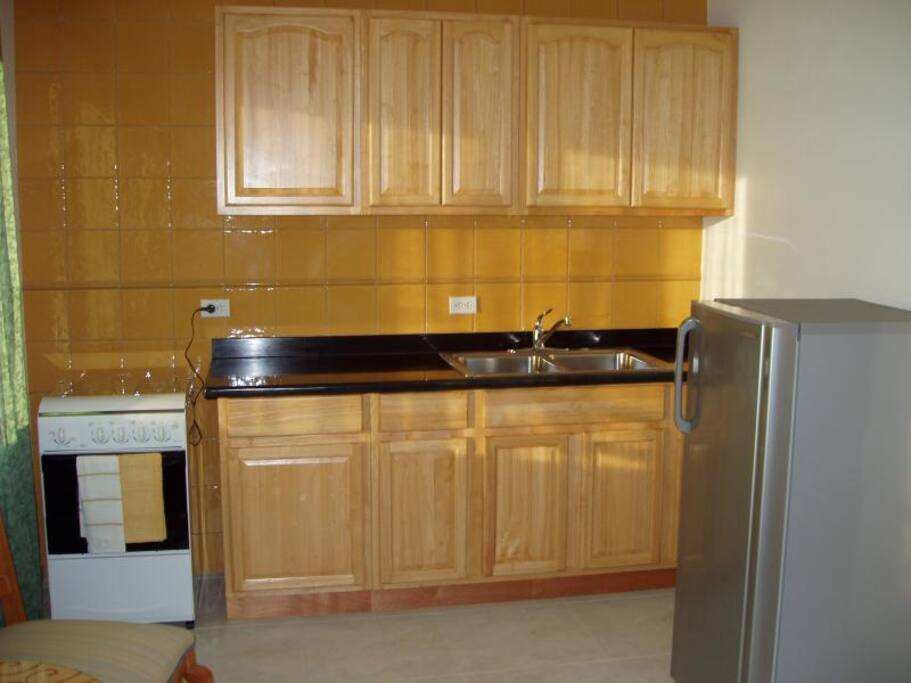Kithen fridge and stove