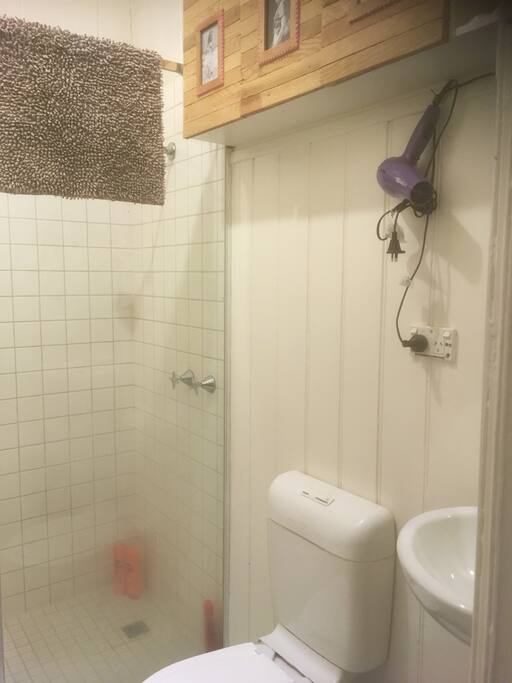 Shower and toilet - SHARED Bathroom