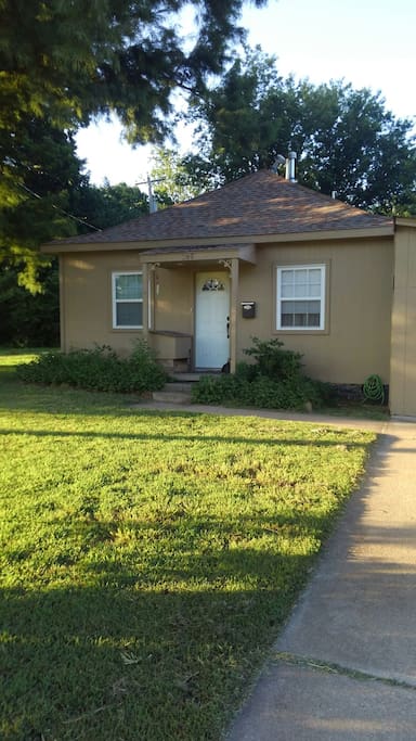 Simple on the outside, this house has a charming interior and was completely remodeled.
