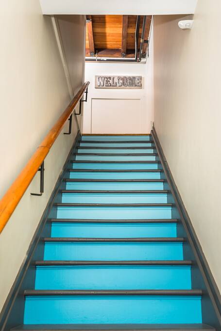 Colorful welcome to your overnight getaway