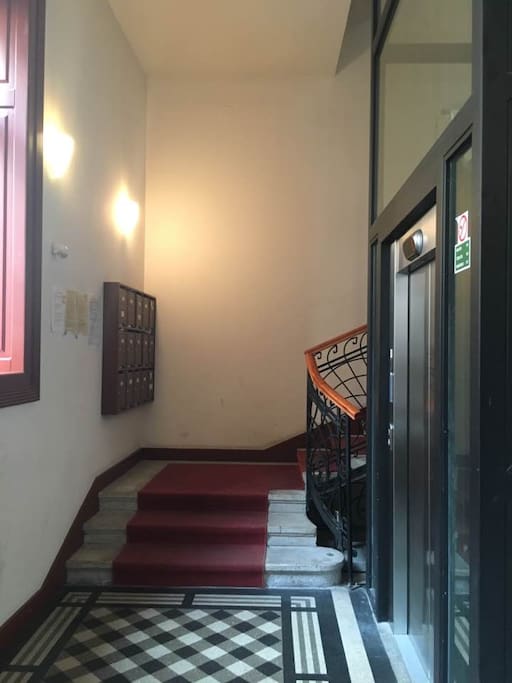 Staircase and elevator at the entrance- 4th building