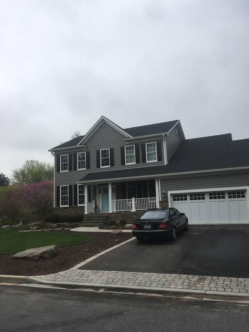 Offsteet parking and enough room for four cars in the driveway.