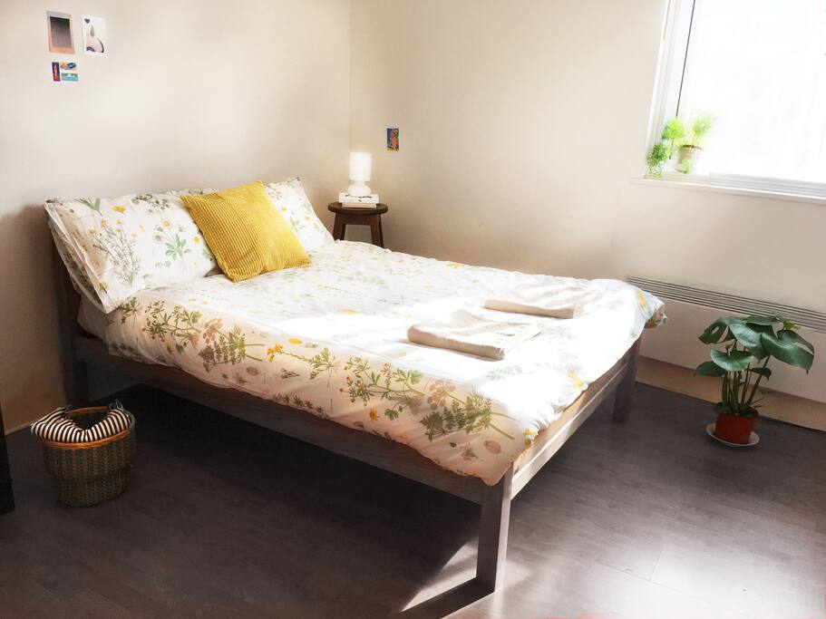 Your spacious bedroom + closet space