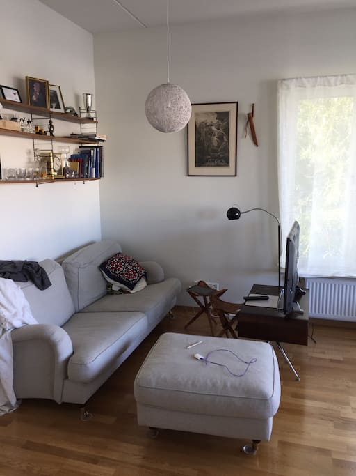Sofa and TV