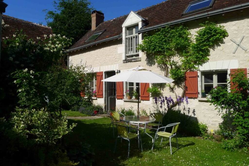 This is the cottage that snuggles in its own enclosed garden on the side of the property.