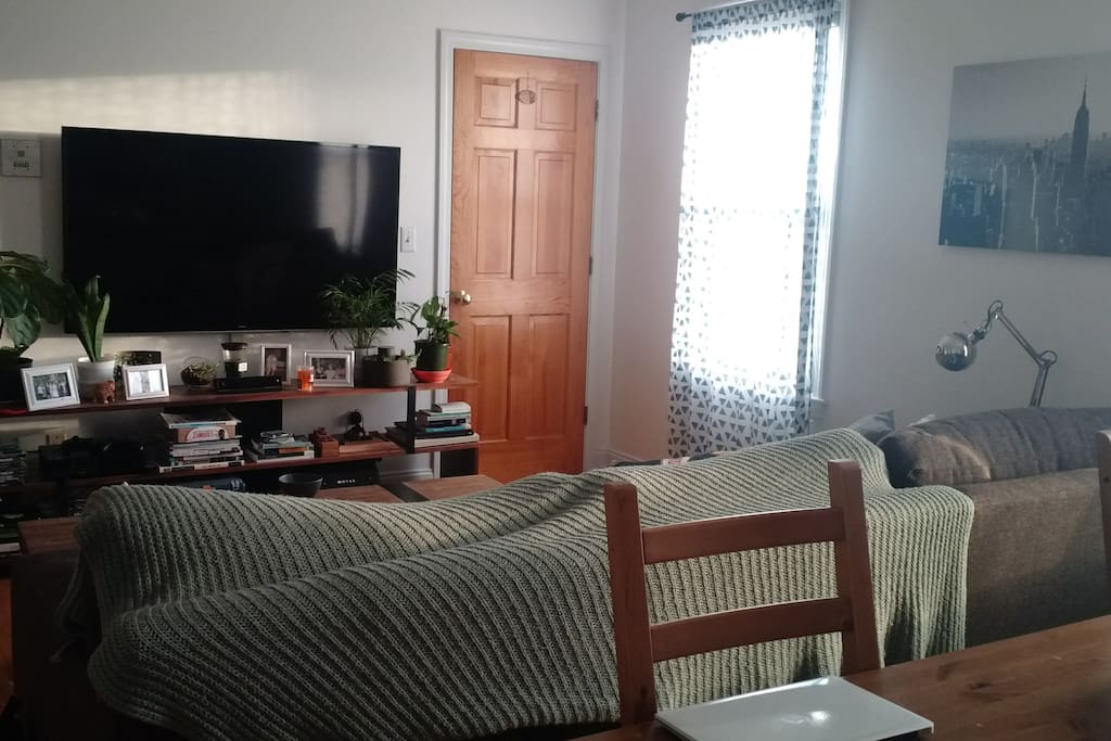 Living room with super comfy couch and chaise