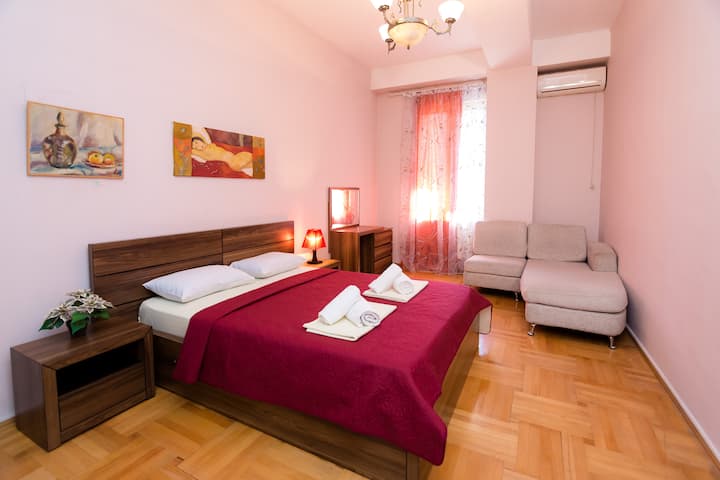 Three-bedroom apartment with a rental in the city center