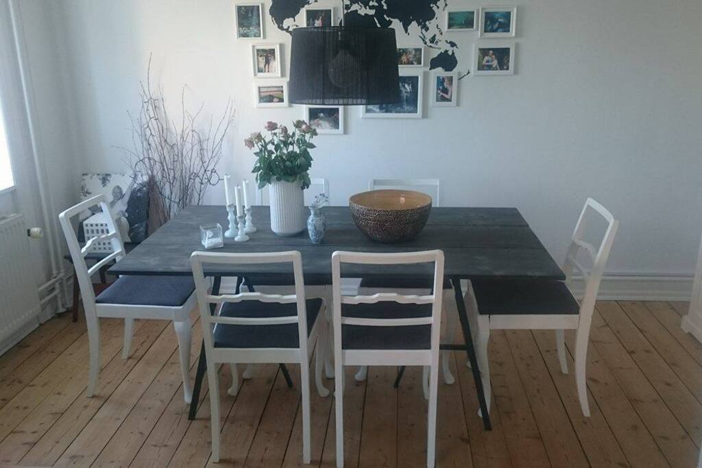 Dining space in the living room