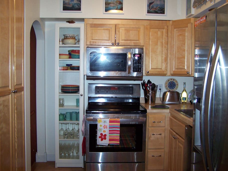 Newer stainless steel appliances!