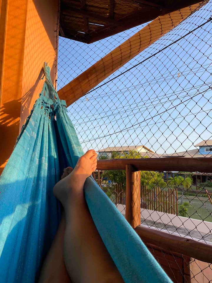 suitë e ajrosur 2 ballkon, me hamak për të pushuar duke vështruar qiellin dhe erën e itacimirim 