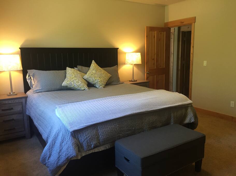 Master bedroom with king bed