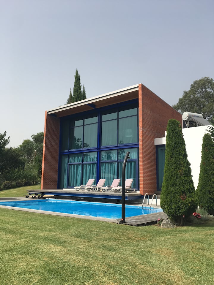 Modern house in countryside