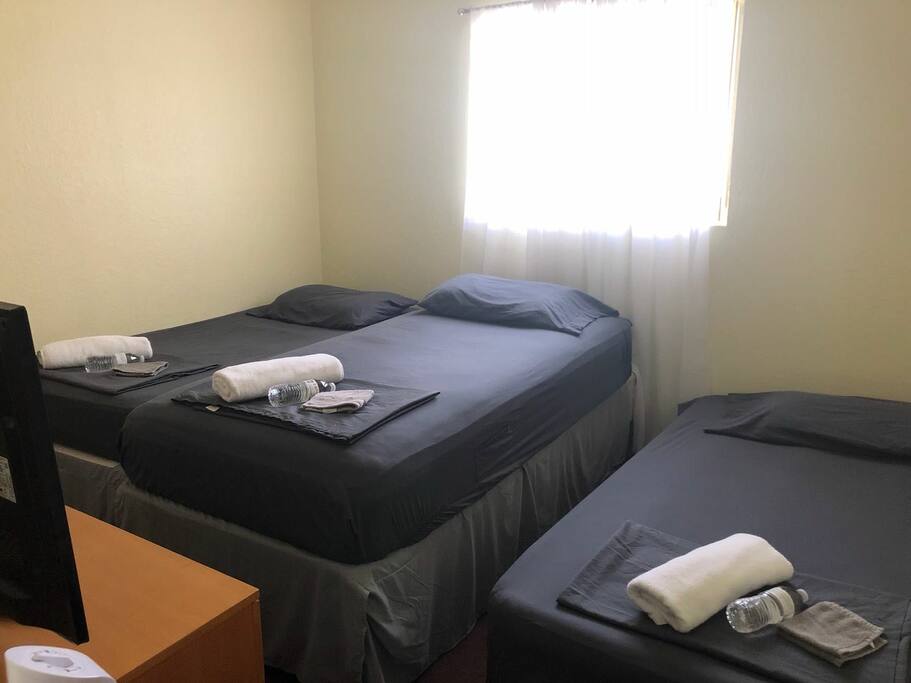Three persons fit in the room