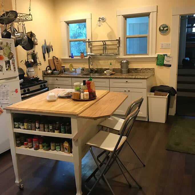 You'll be sharing our kitchen,