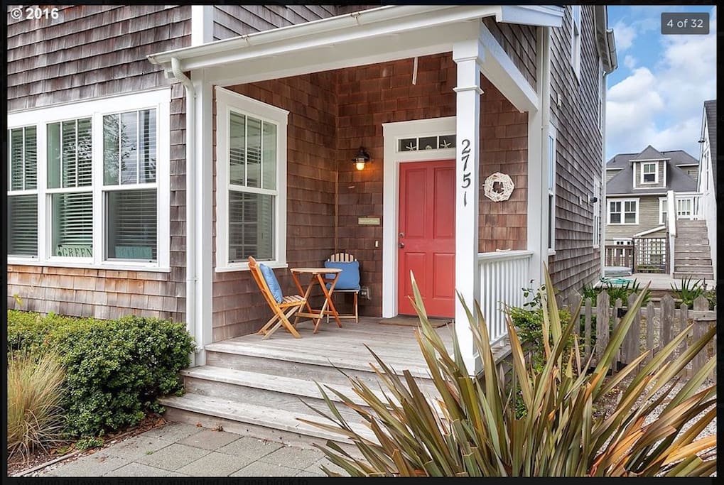 Welcoming front porch.