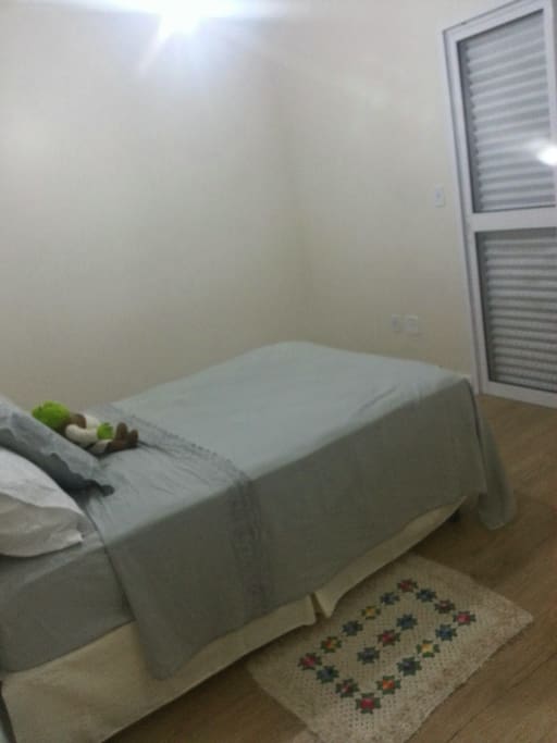 the bed