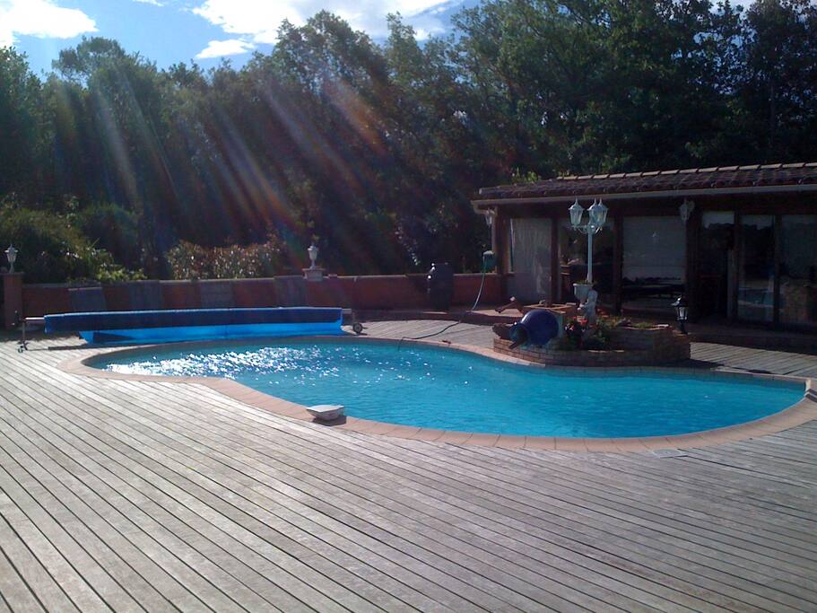 Piscine à partager avec le propriétaire