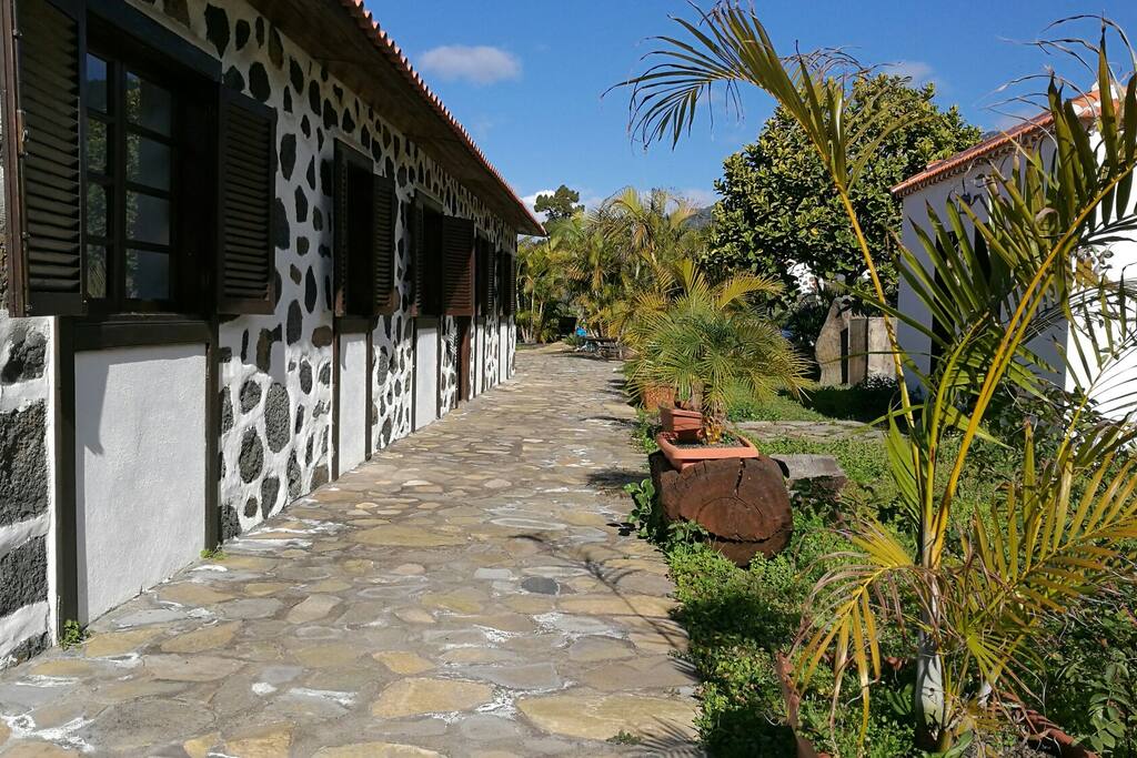 parte trasera de la casa, ventana de los dormitorios y baño