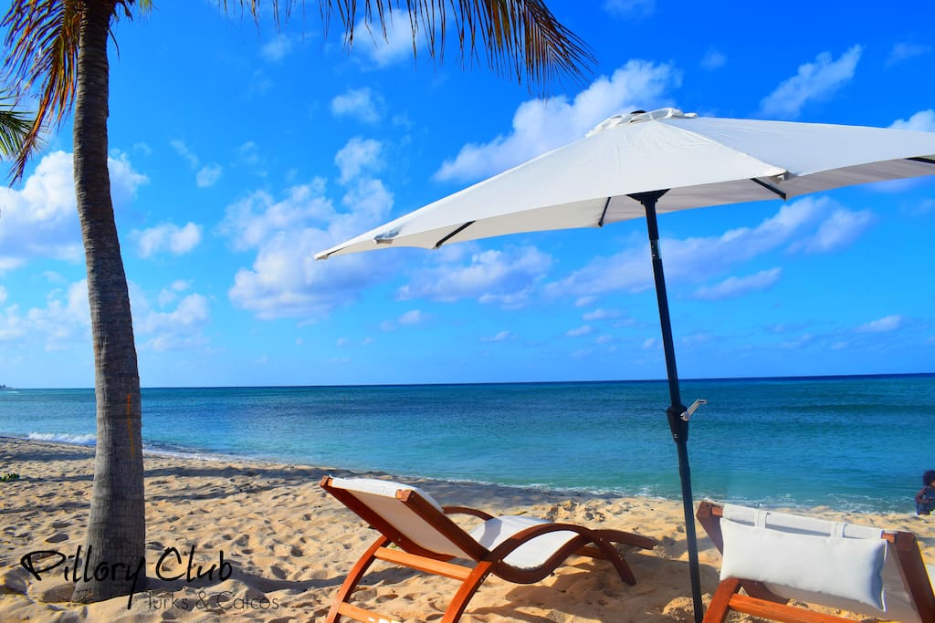 Umbrellas and Chairs included
