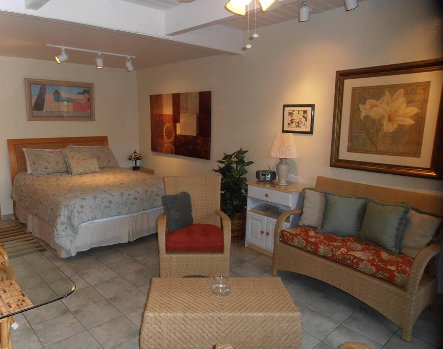 Living room open to bedroom