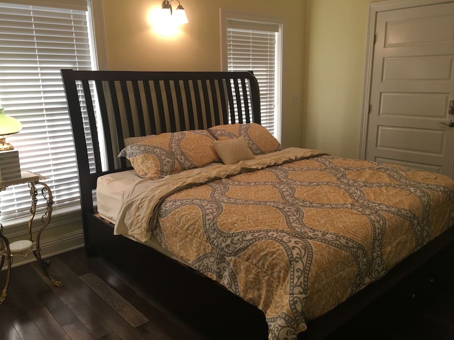 The YELLOW Suite is Upstairs convenient to the Country Side view of the Second Floor Balcony!