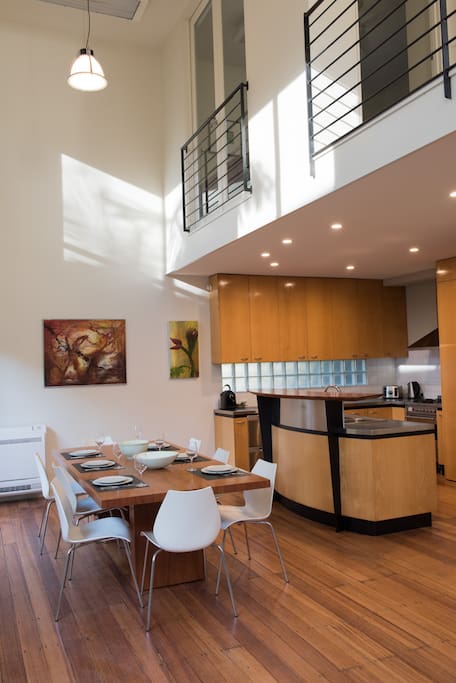 Kitchen and dining area