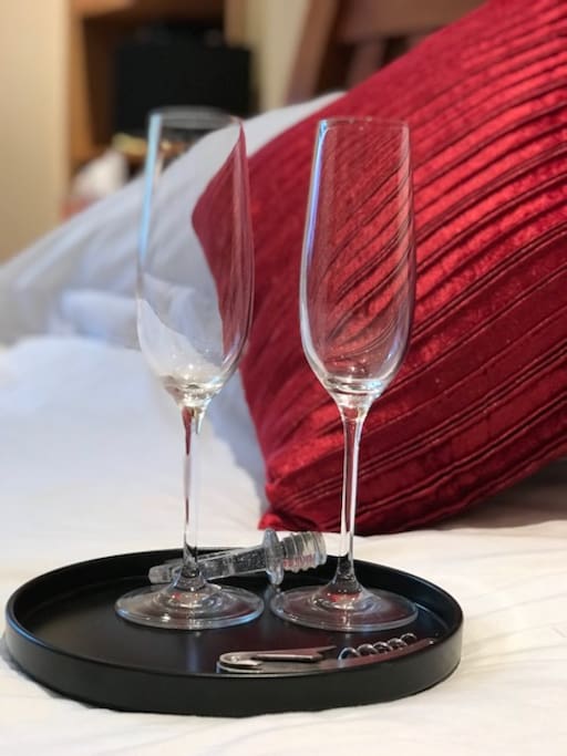 Celebrate with a glass of.... glasses provided for any occasion