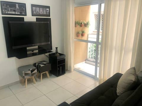 Top Airbnb: Apartment near Fatesa/Unip and Shopping Malls in Ribeirão Preto