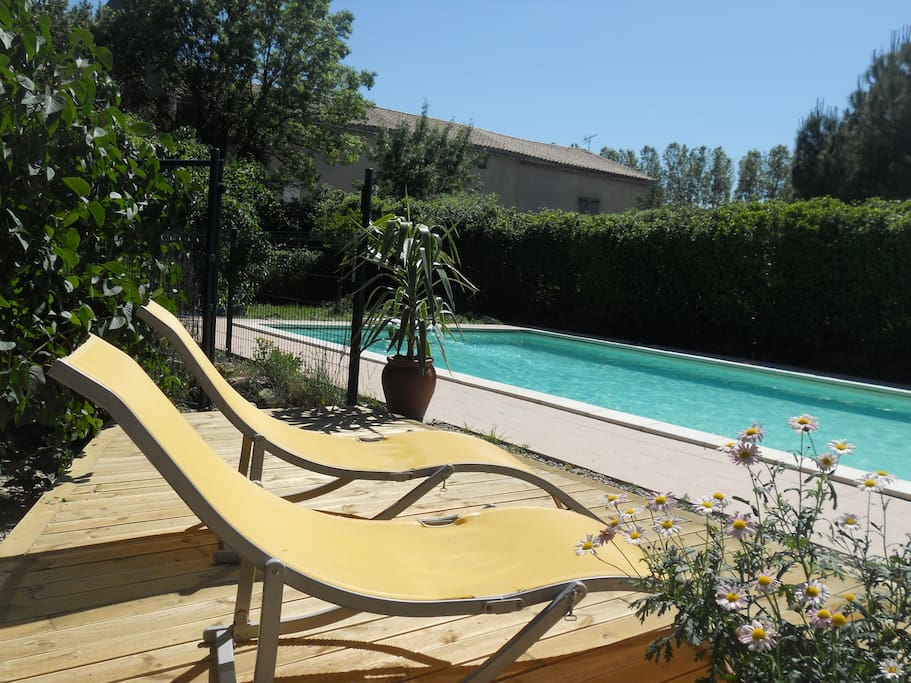 Time to relax at the private pool - more pictures later