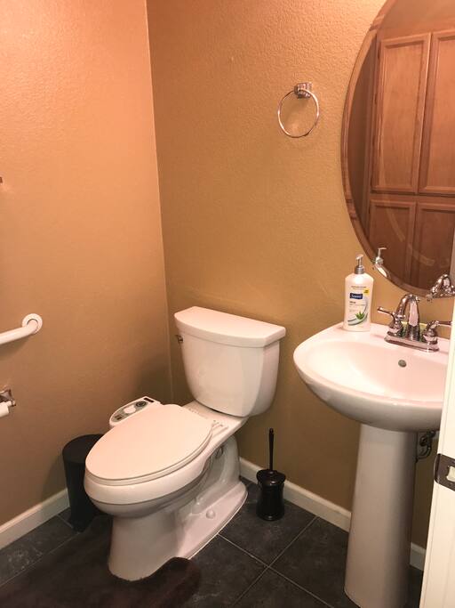 Common half bathroom for guests