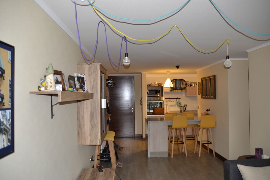 Living room and dining table