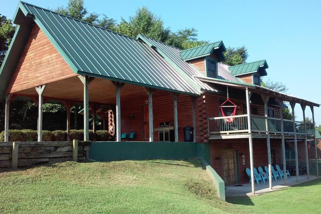 Side view - carport & grill