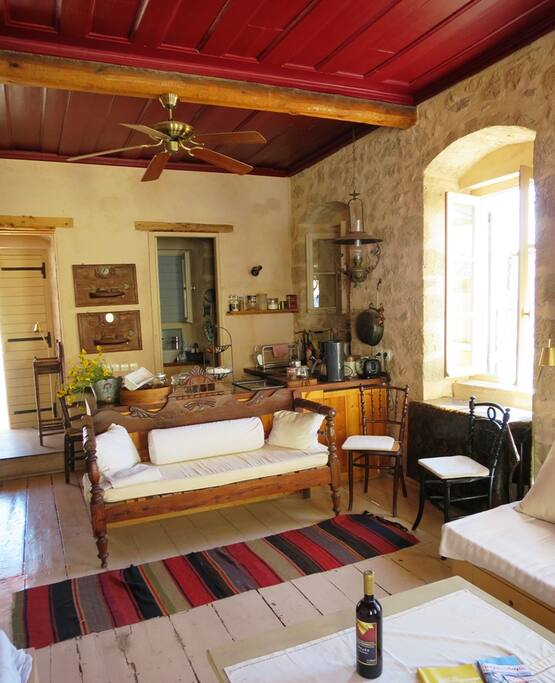 living room and kitchen