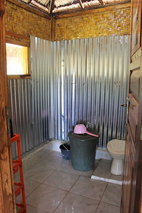 Traditional Indonesian mandi in your personal bathroom