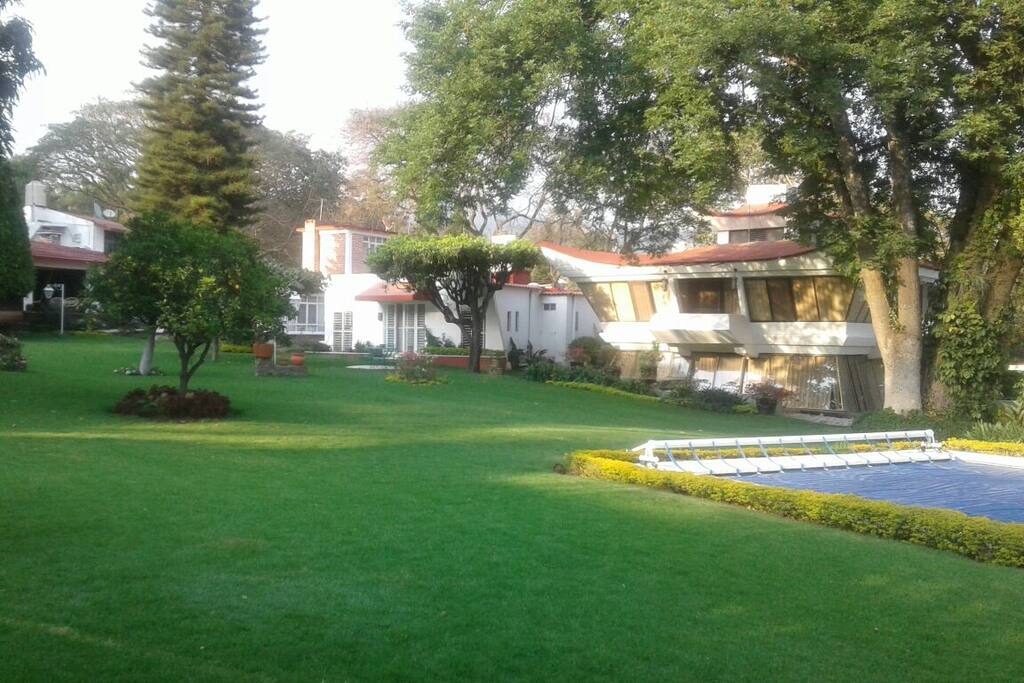 El jardín. The garden.