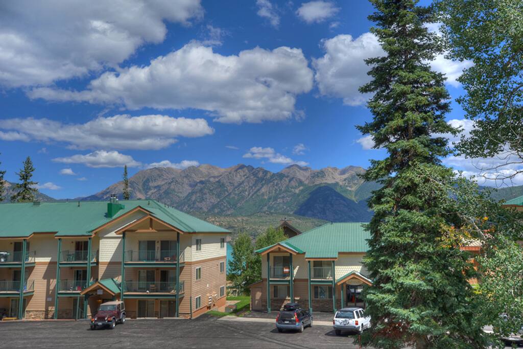 Durango Colorado vacation rental ski condo at Purgatory Resort mountain view