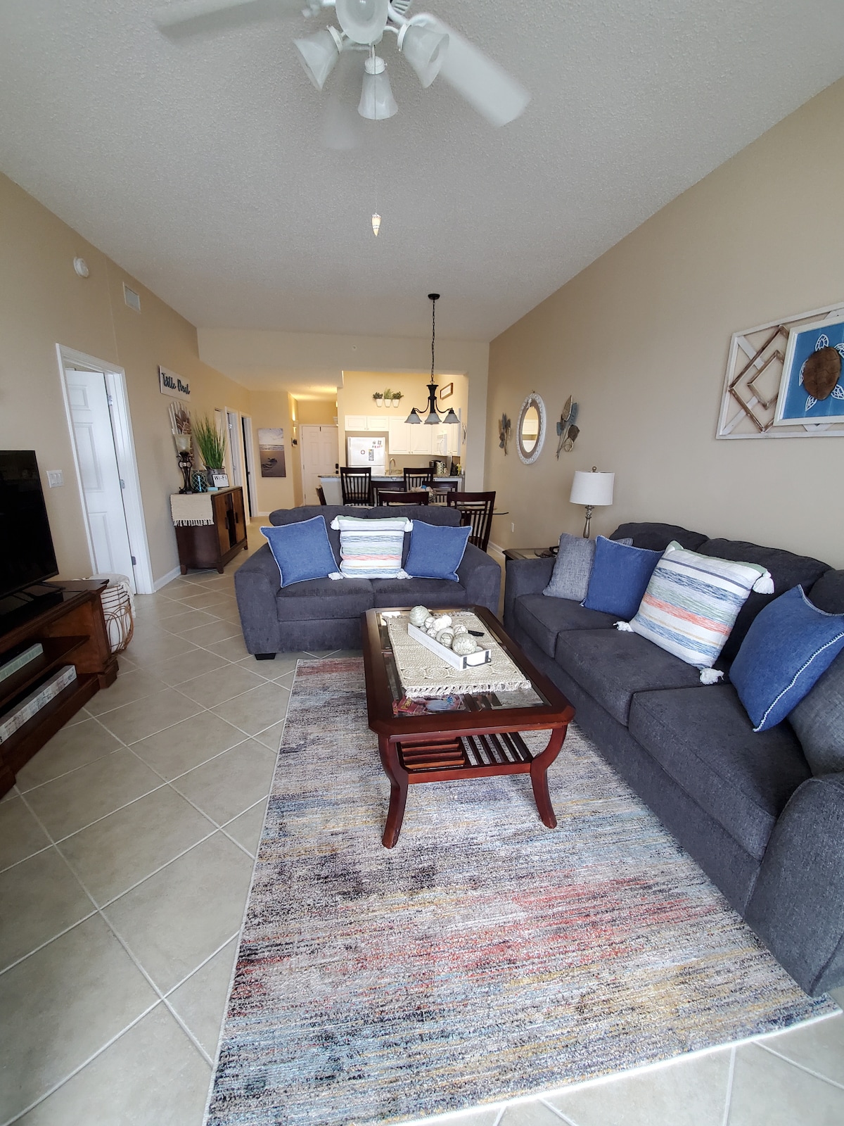 从阳台到单元内部的景观