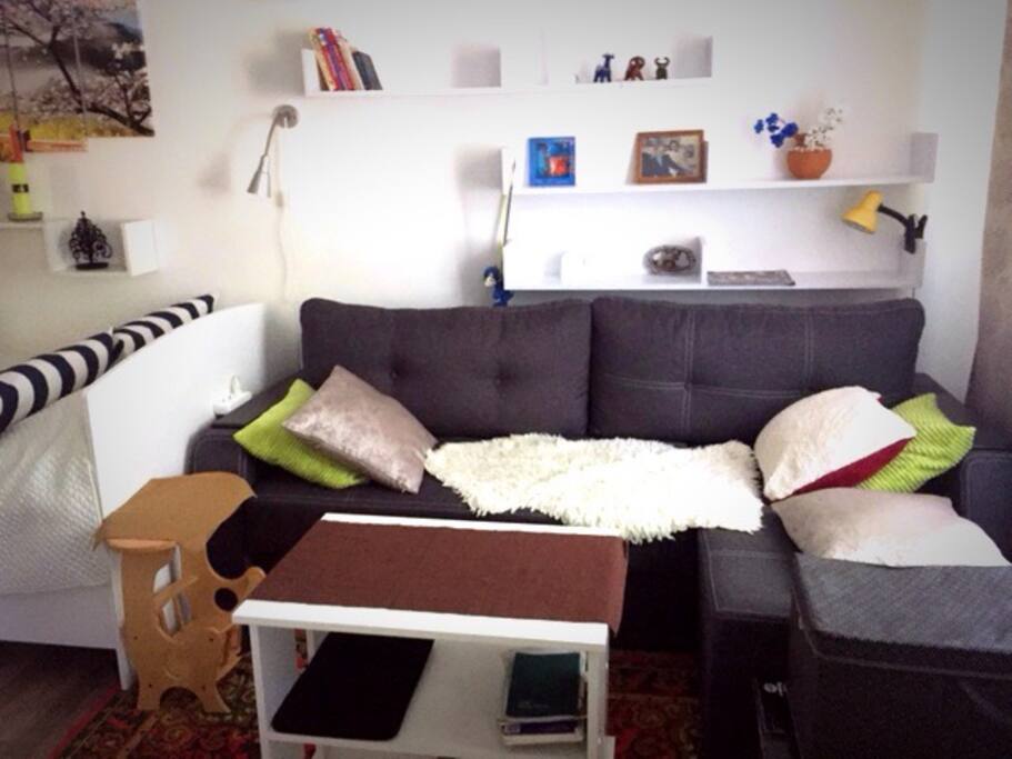 Coach that could be used as a double bed