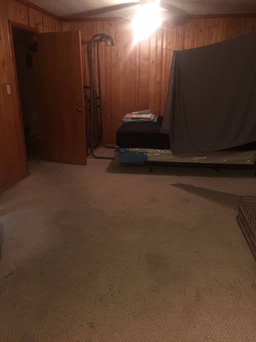 Shared Living Room Space that only you will be sleeping in, no key, door or lock but still a peaceful & good nights sleep.
