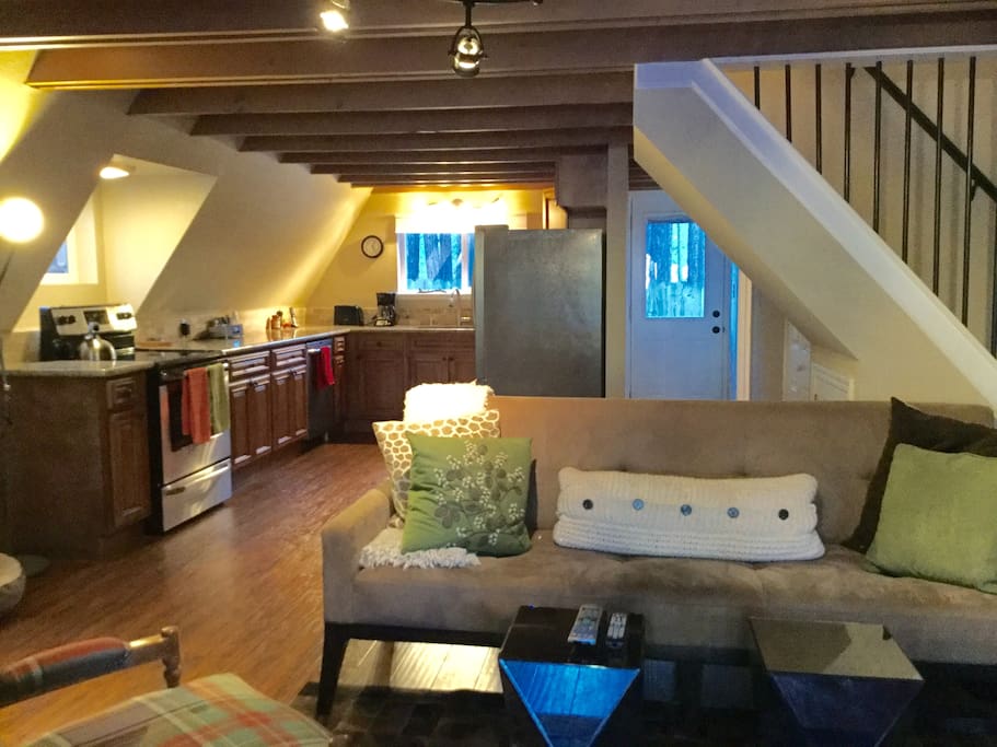 Open Living Room and Kitchen